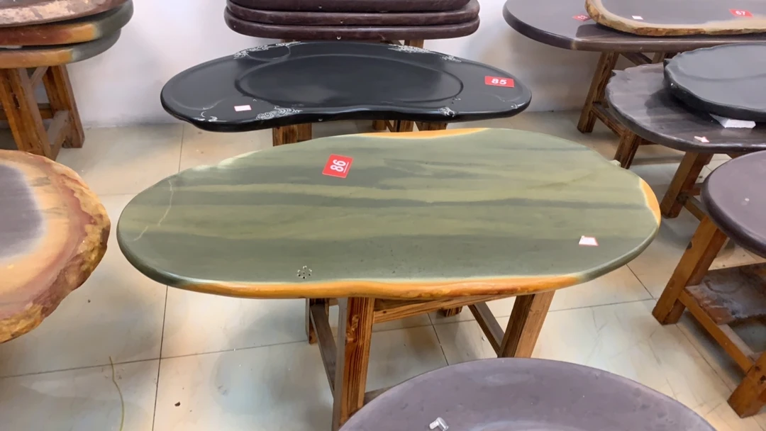 端砚石茶盘天然石纯手工制作原石原色