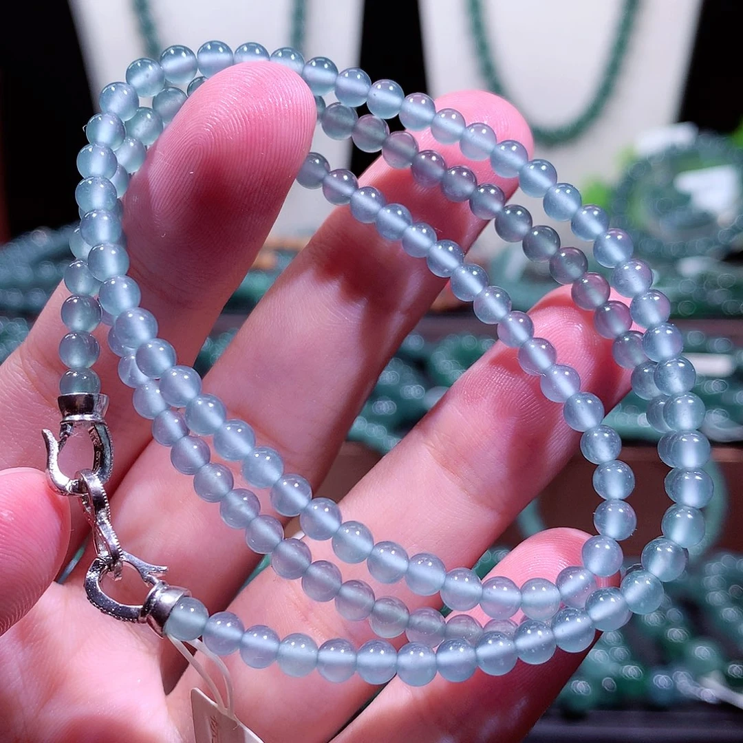 翡翠未镶嵌手链天然a货翡翠项链4+