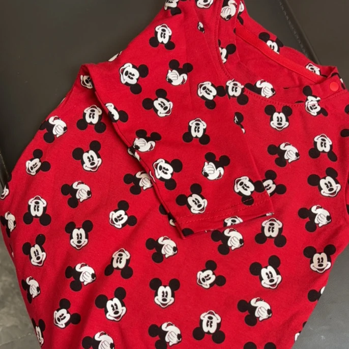 口袋小狗翻领长爬