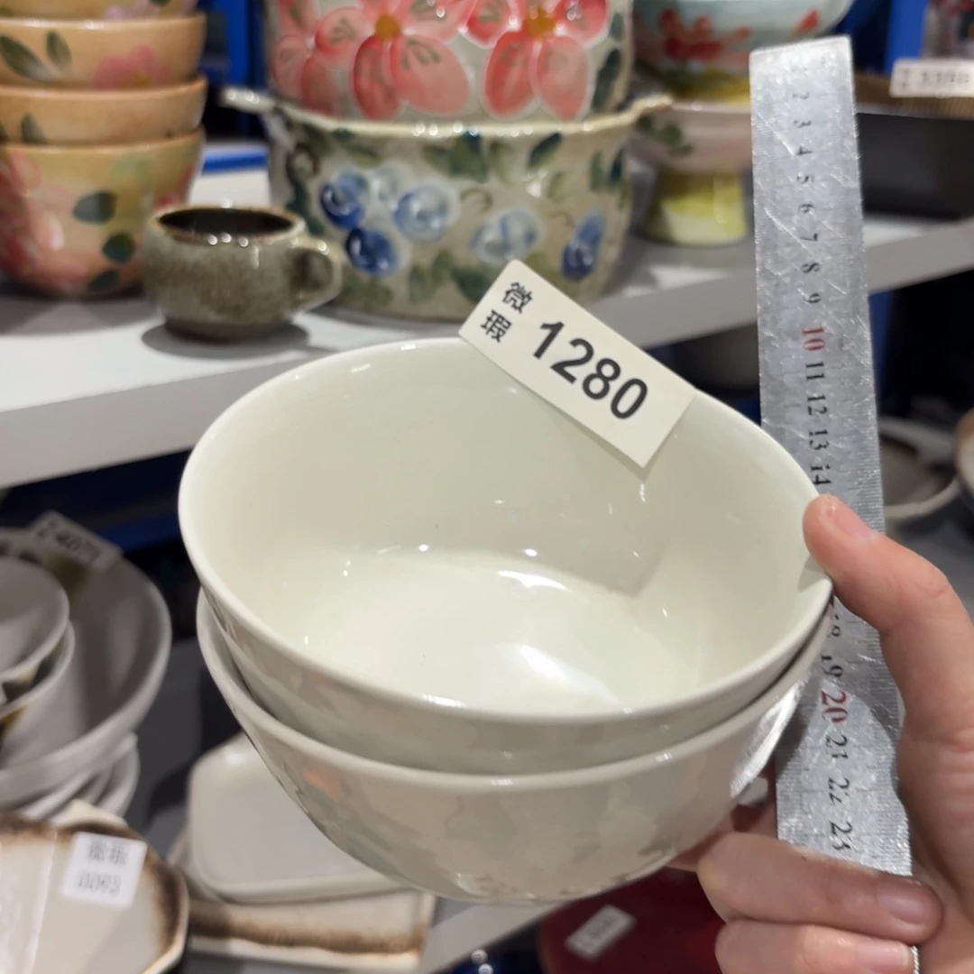 陶瓷1280 微瑕陶餐具6个