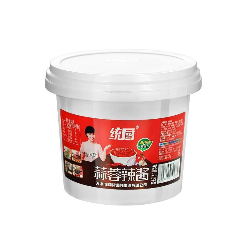 统厨天津蒜蓉辣酱桶装2.5千克商用烤肉香辣专用辣椒酱烧烤面酱