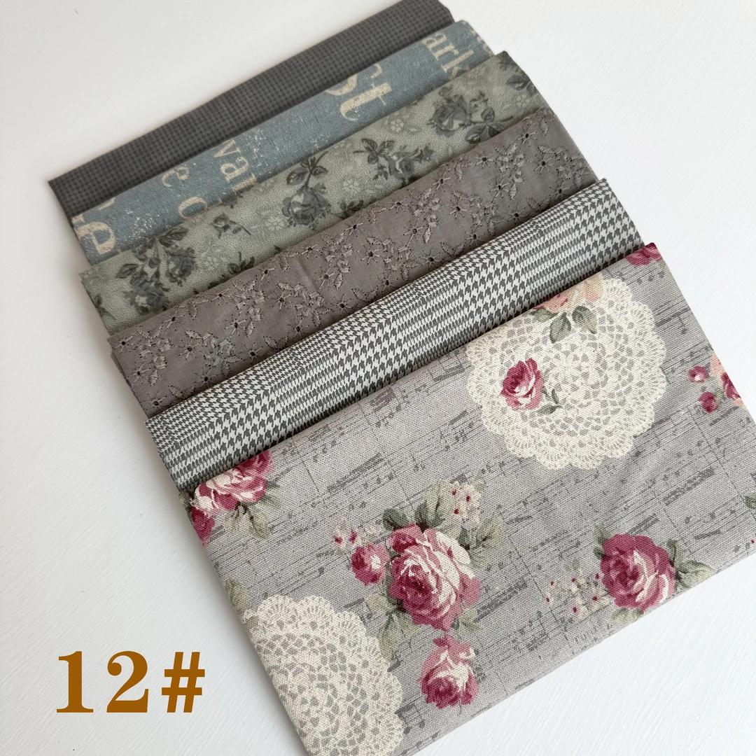 进口平纹印花 布组12#