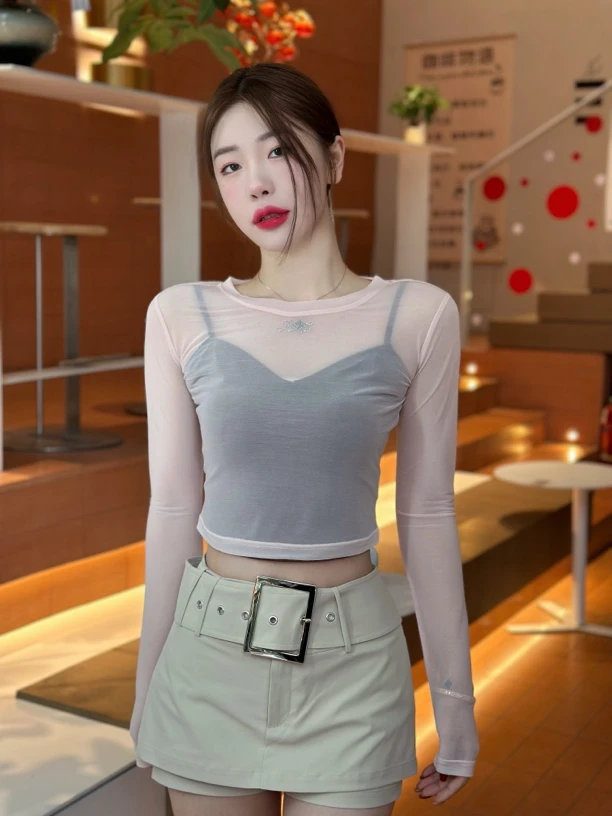 设计师品牌Jac 粉色两件套上衣J52U02WX010A06