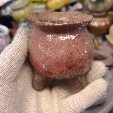 大***亭粗陶花盆手工花盆制作