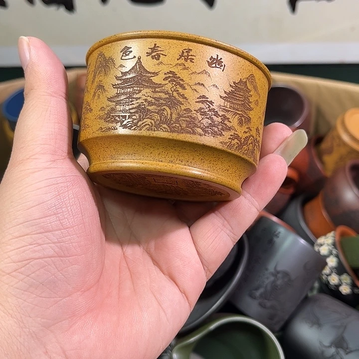 茶杯紫砂全手工紫砂主人杯