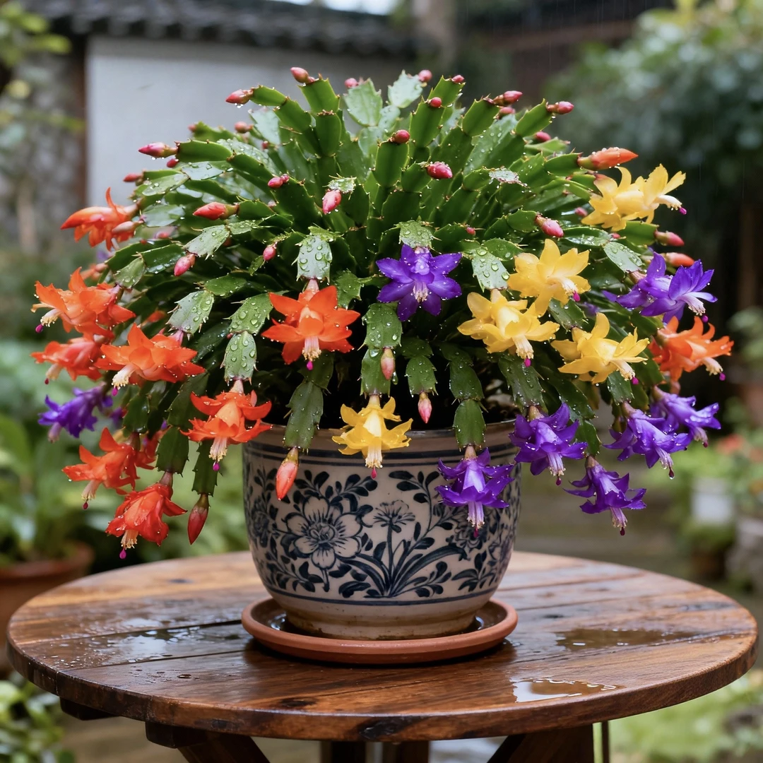 新品蟹爪兰盆栽绿植花苗浓香重瓣带根花卉观花室内外阳台四季开花