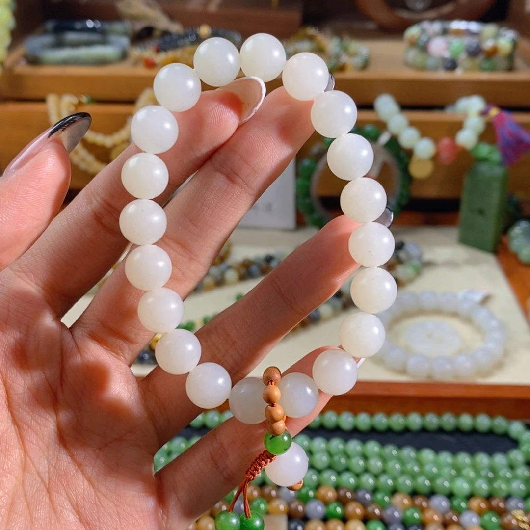 和田玉未镶嵌手链