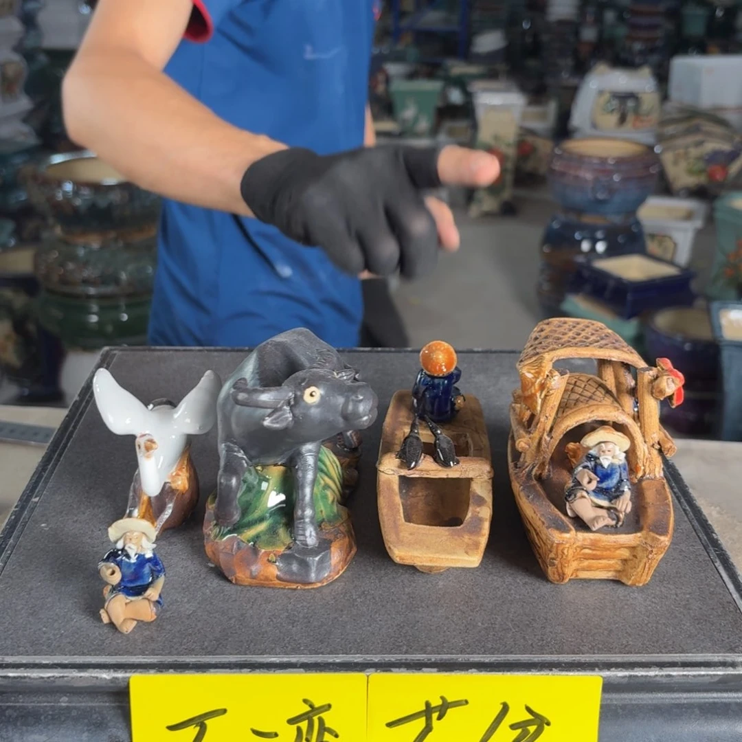 一风堂石湾花盆 微瑕