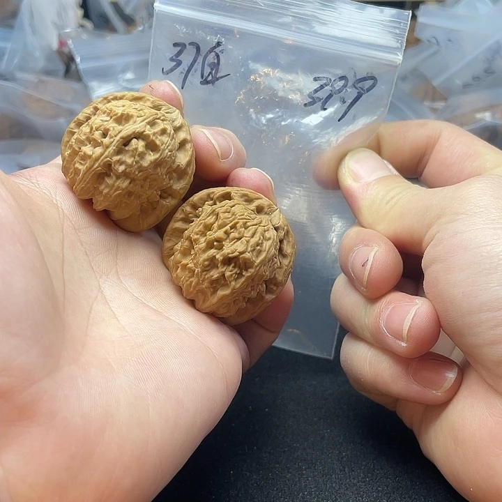 文玩核桃把件白狮子