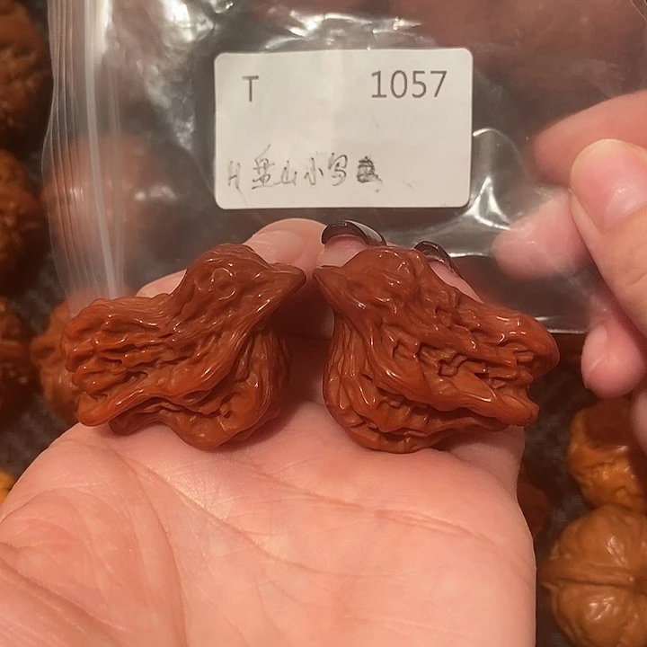 文玩核桃吊坠盘山小鸟