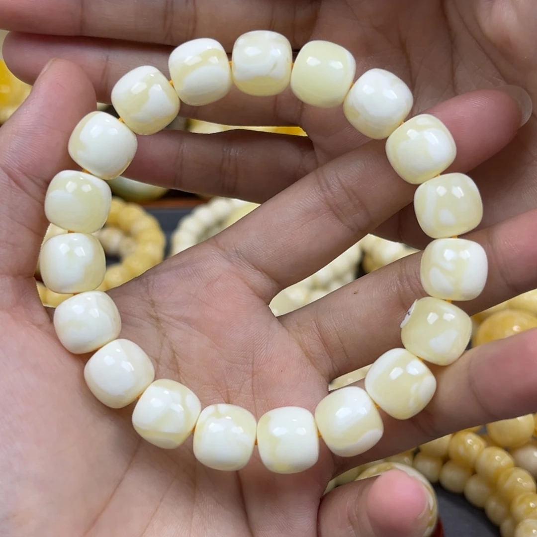 琥珀未镶嵌手串同料老邢手串12.1mm