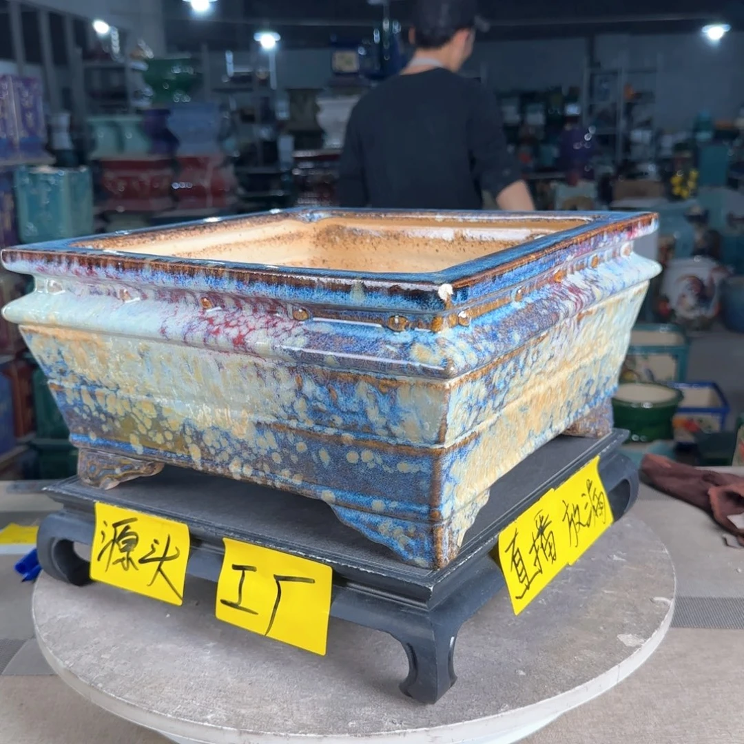 一风堂石湾花盆。磕碰微瑕