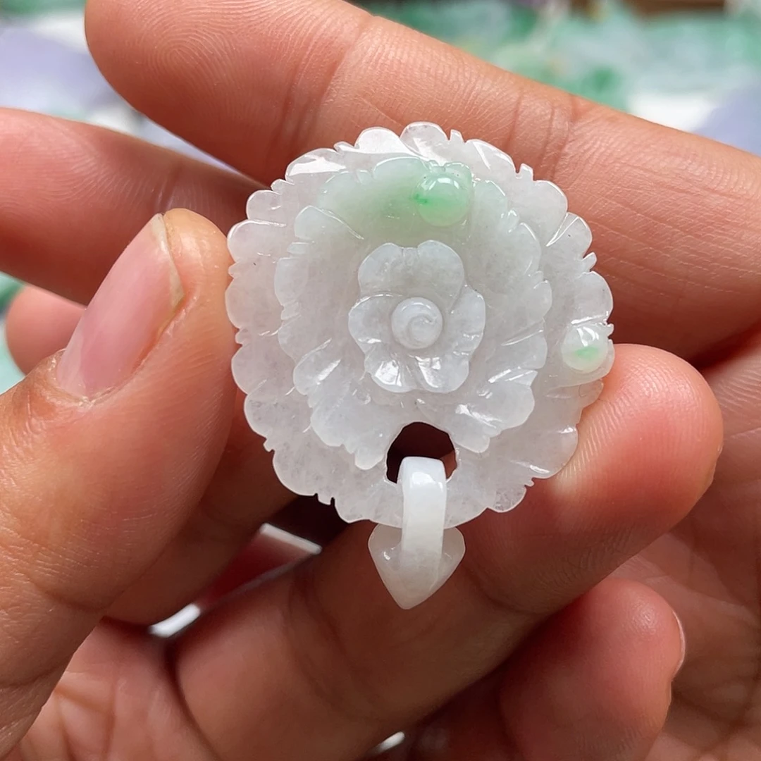 颈饰未镶嵌翡翠翡玉缘翡翠