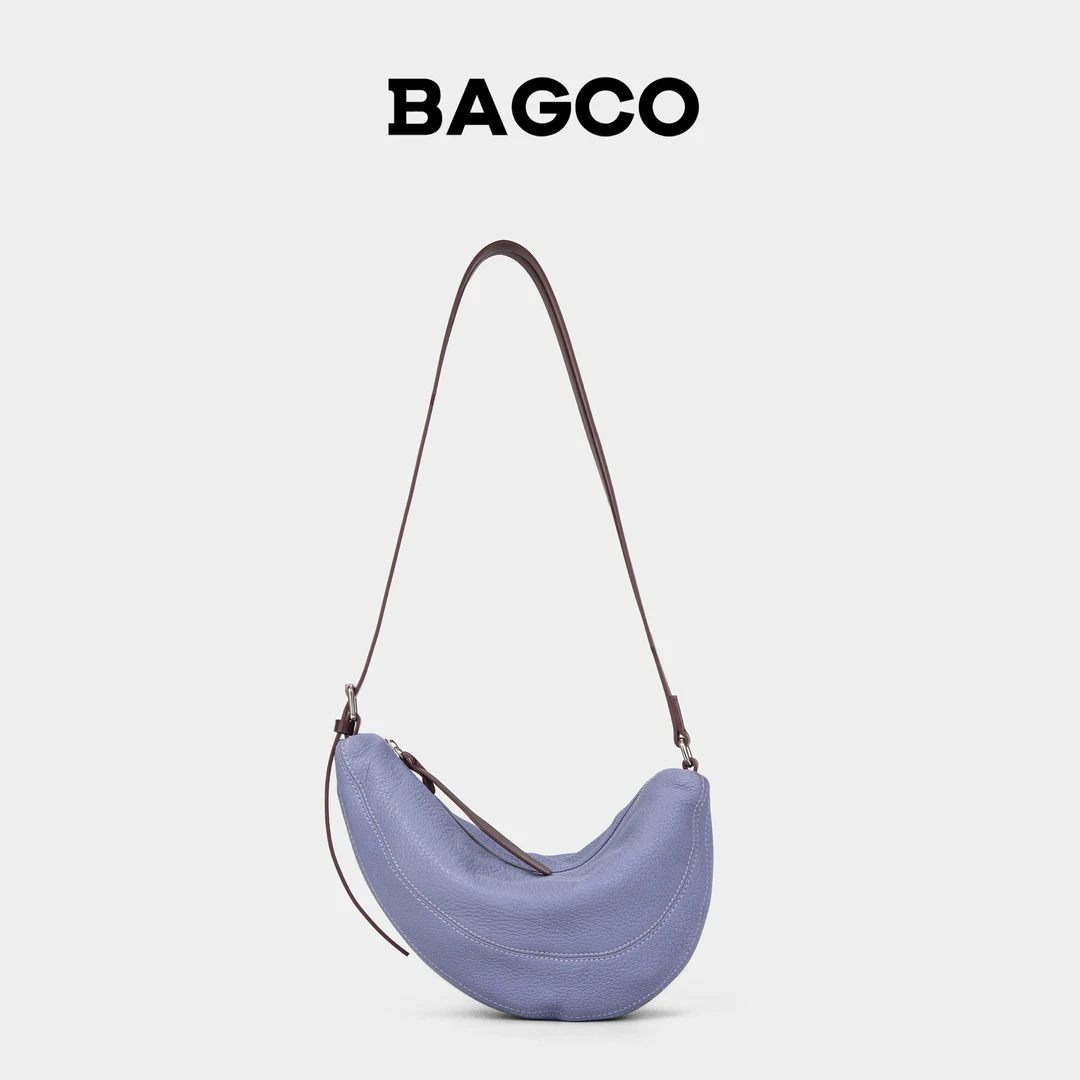 BAGCO欧若风羊皮单肩牛角包