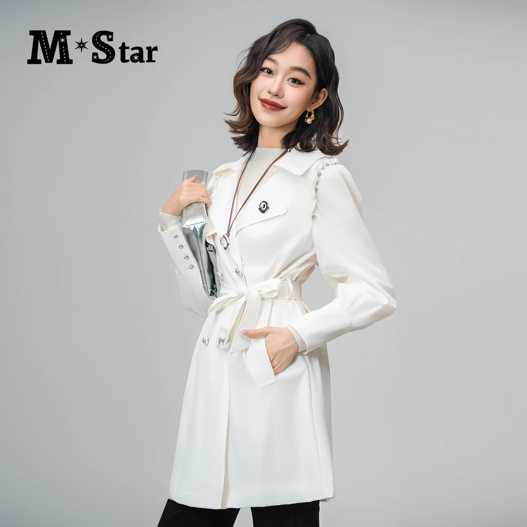 【M-Star】新款风衣外套款翻领百搭 SEEL132521