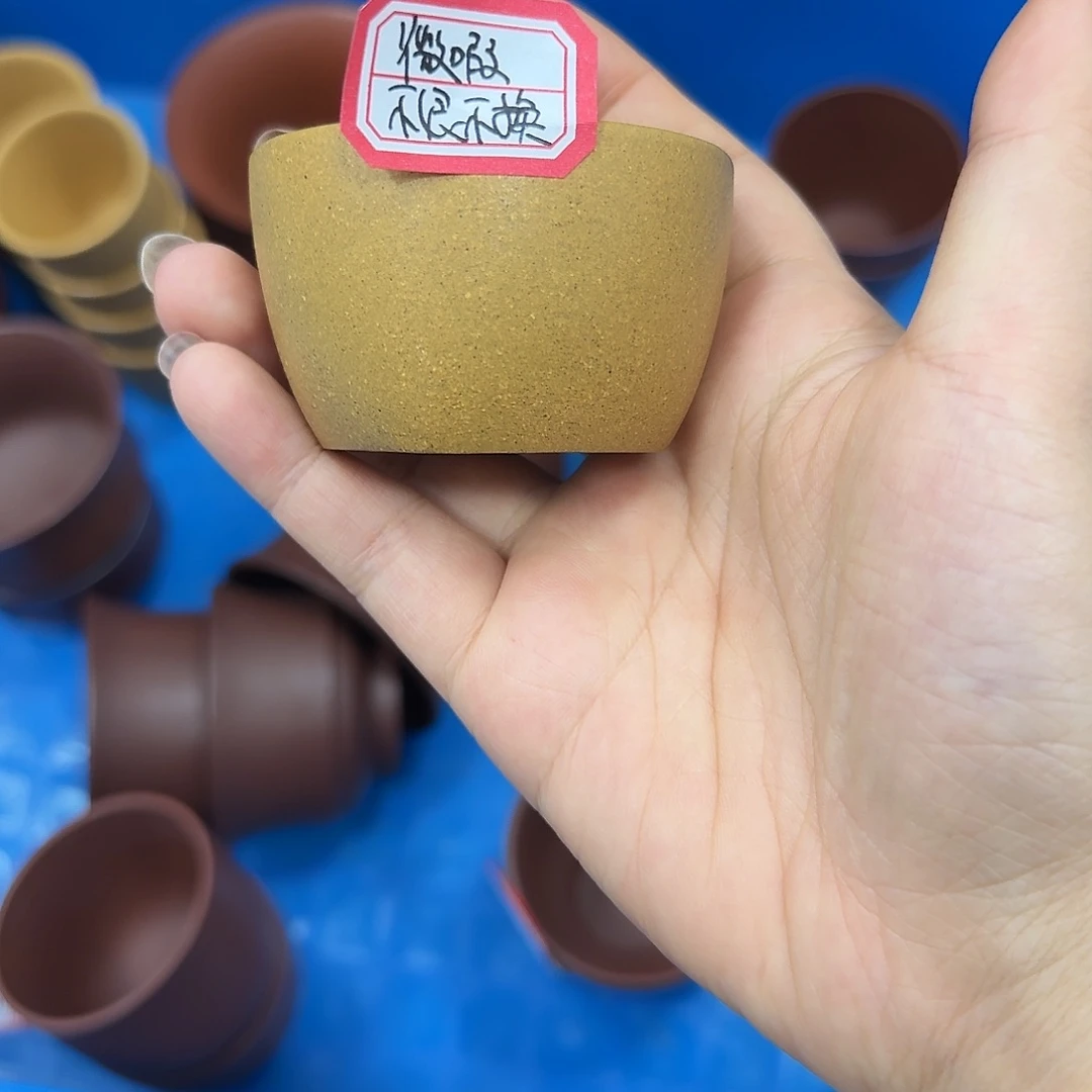 紫砂茶壶黄龙山原矿黄金段