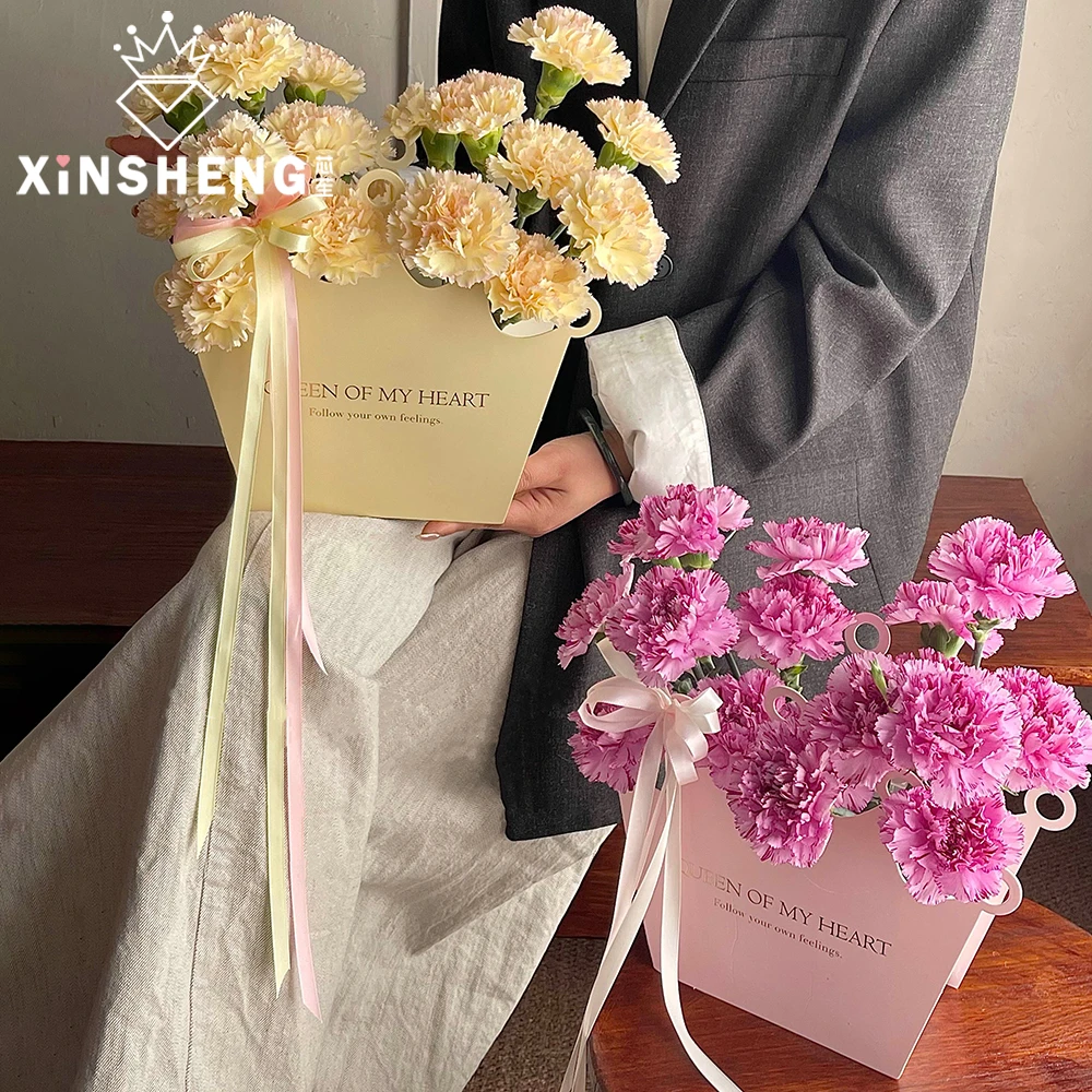 芯苼 原创为爱加冕皇冠花盒花店手工diy花束包装盒