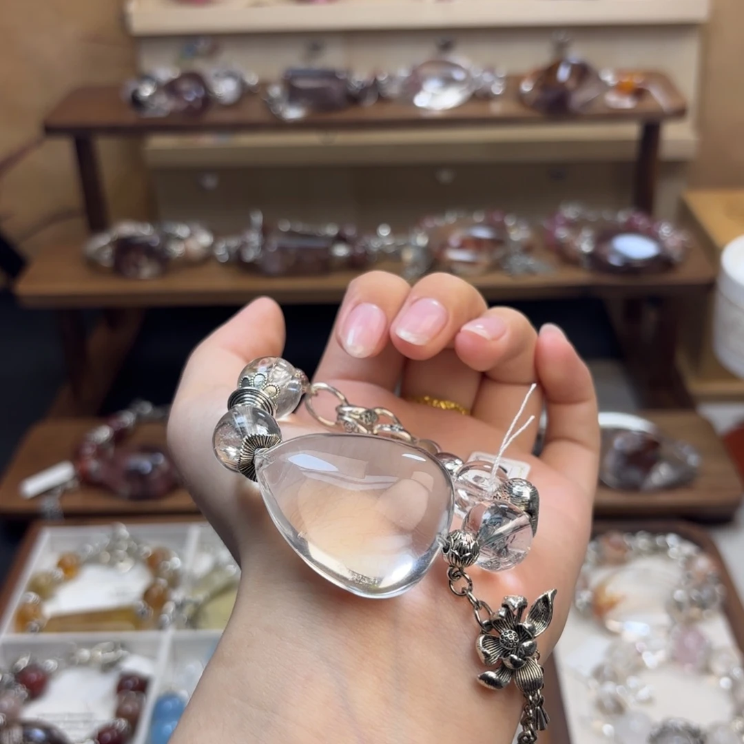 ****r水晶手链合金白水晶手链