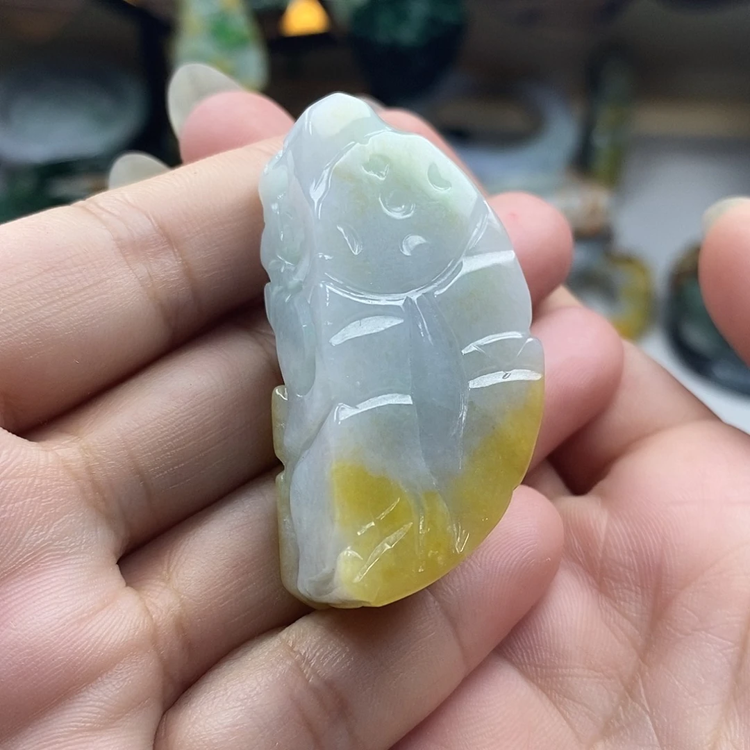 翡翠未镶嵌颈饰貔貅