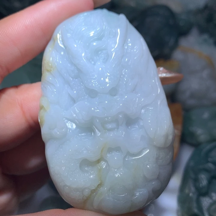 翡翠未镶嵌颈饰保真天然A货翡翠