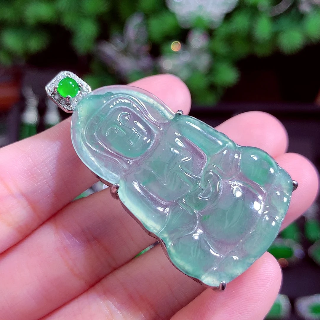 颈饰未镶嵌翡翠天然
