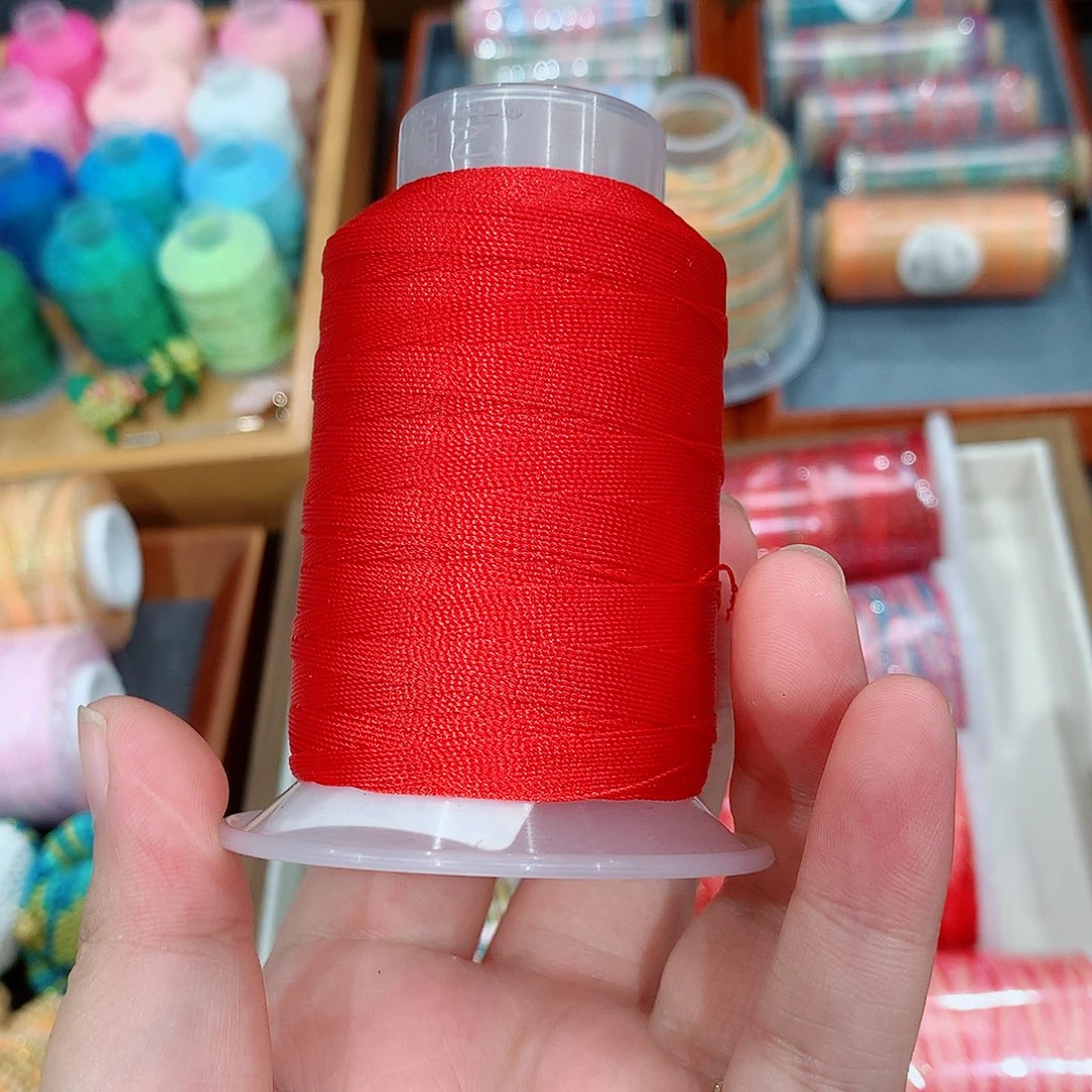 腈纶中国红股线12股一卷50克