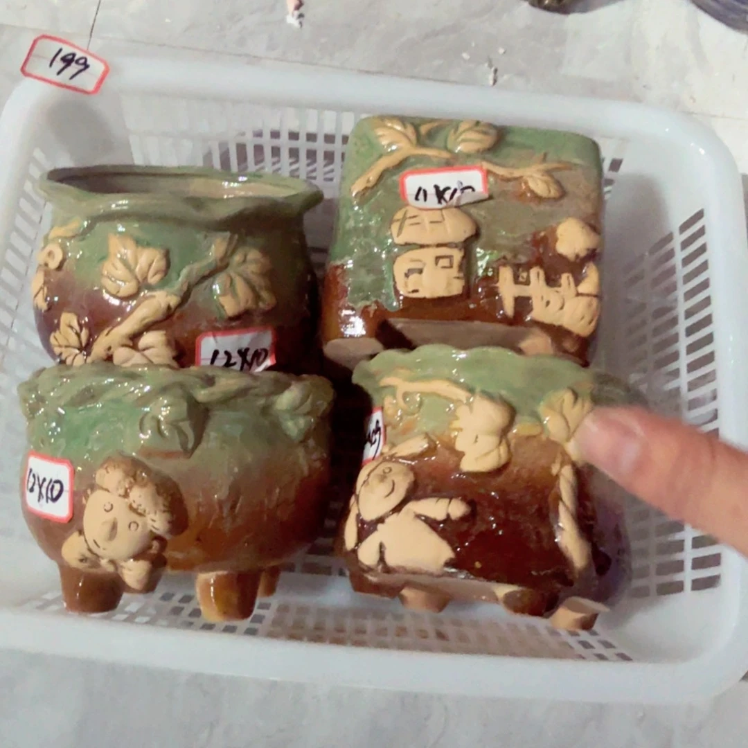 紫砂花盆粗陶盆醋