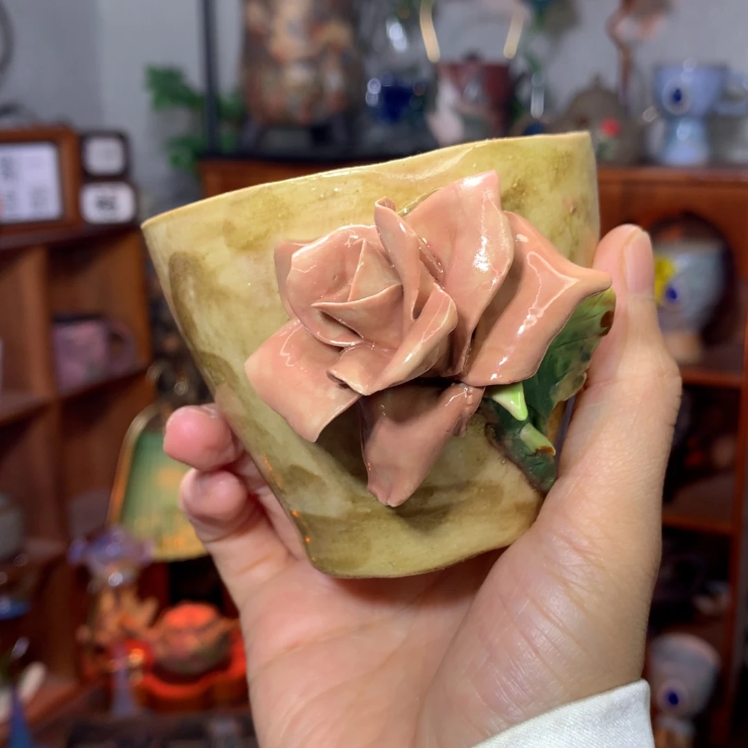 陶｜卡布奇诺玫瑰手握杯190ml