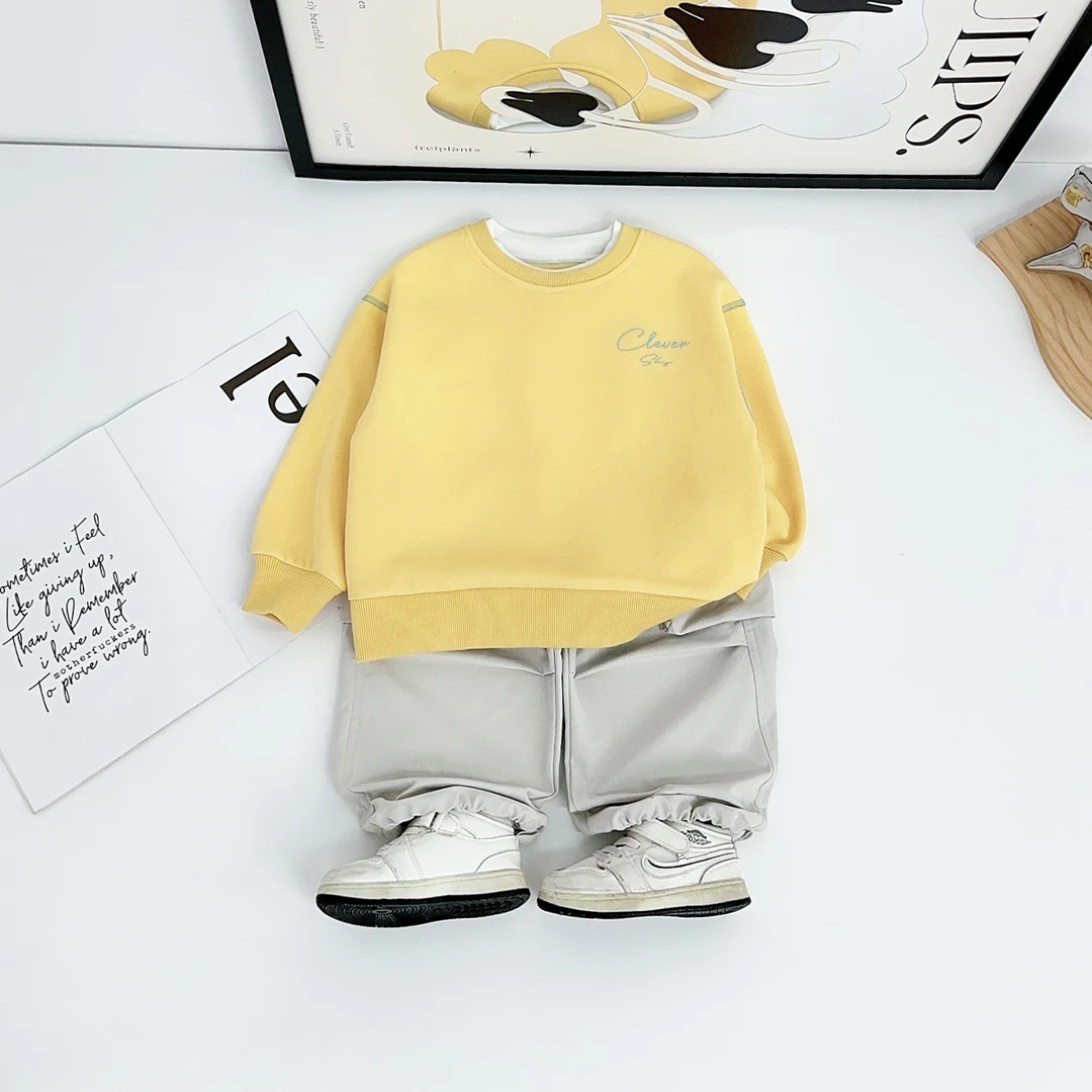 儿童卫衣长袖2025新款秋装男童春秋上衣 FB25276 悠悠童话童装