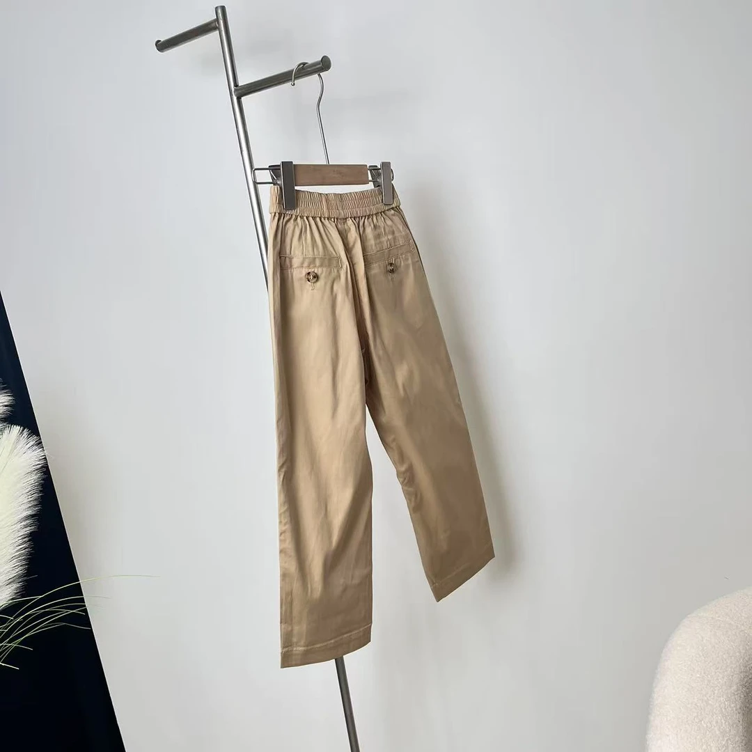新款休闲裤卡其色 D45 0725 (高奢亲子系)