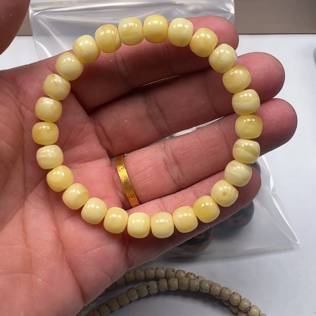琥珀未镶嵌手链老型