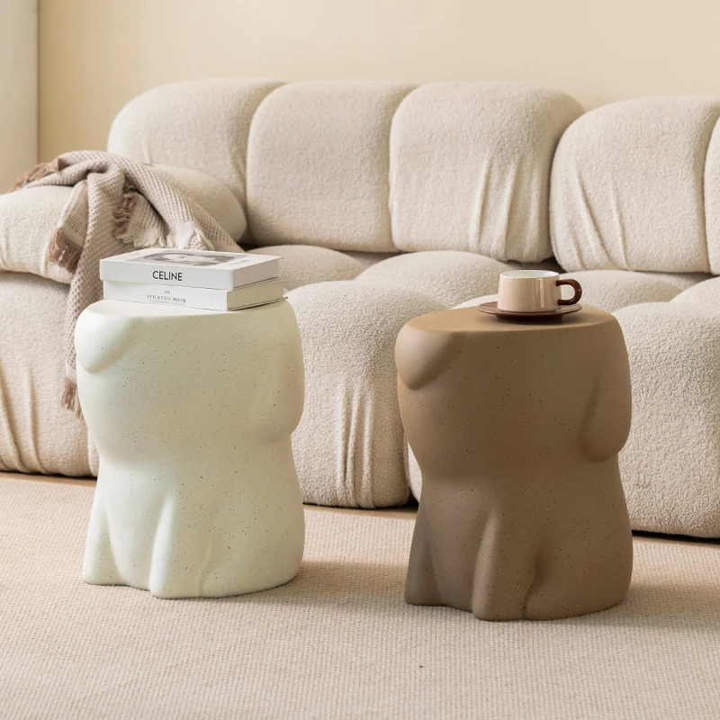 汪汪茶几客厅摆件落地置物架沙发边几床头柜替代可爱创意家居装饰