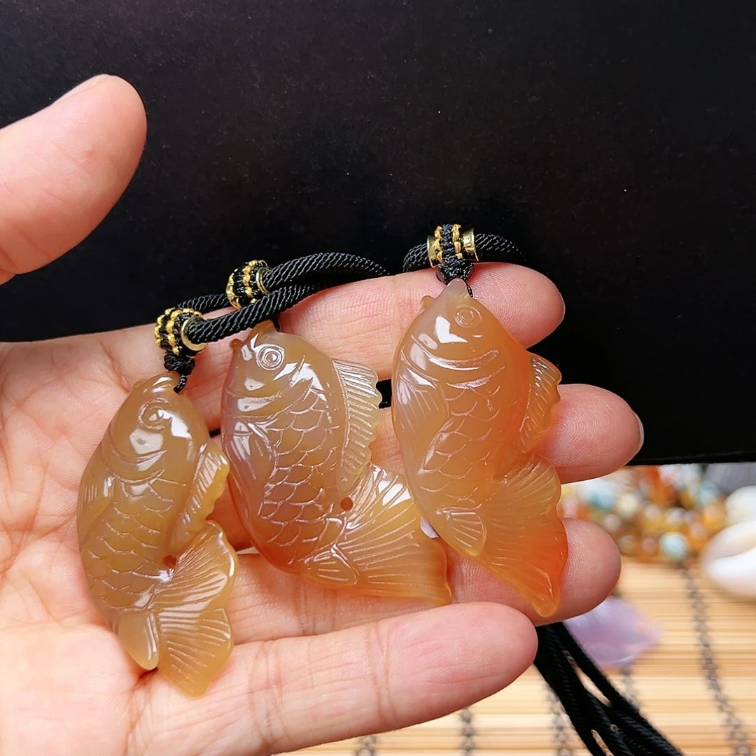 未镶嵌玛瑙/玉髓珠宝半成品随机3发一