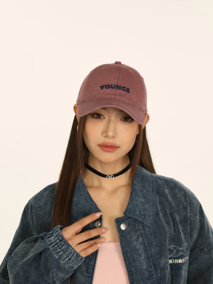 【YOUNGS】潮流软顶刺绣棒球帽时尚简约百搭款大头围ins韩版
