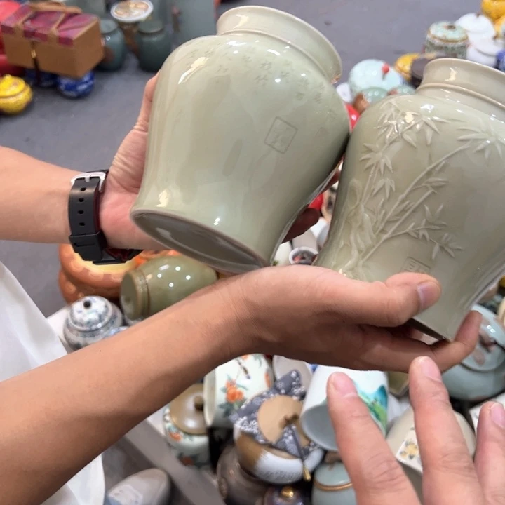 瑕疵福利品陶瓷茶叶罐