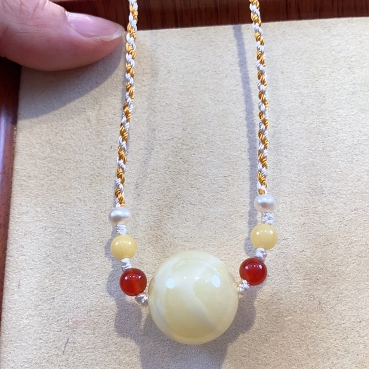 未镶嵌琥珀珠宝奇石20mm