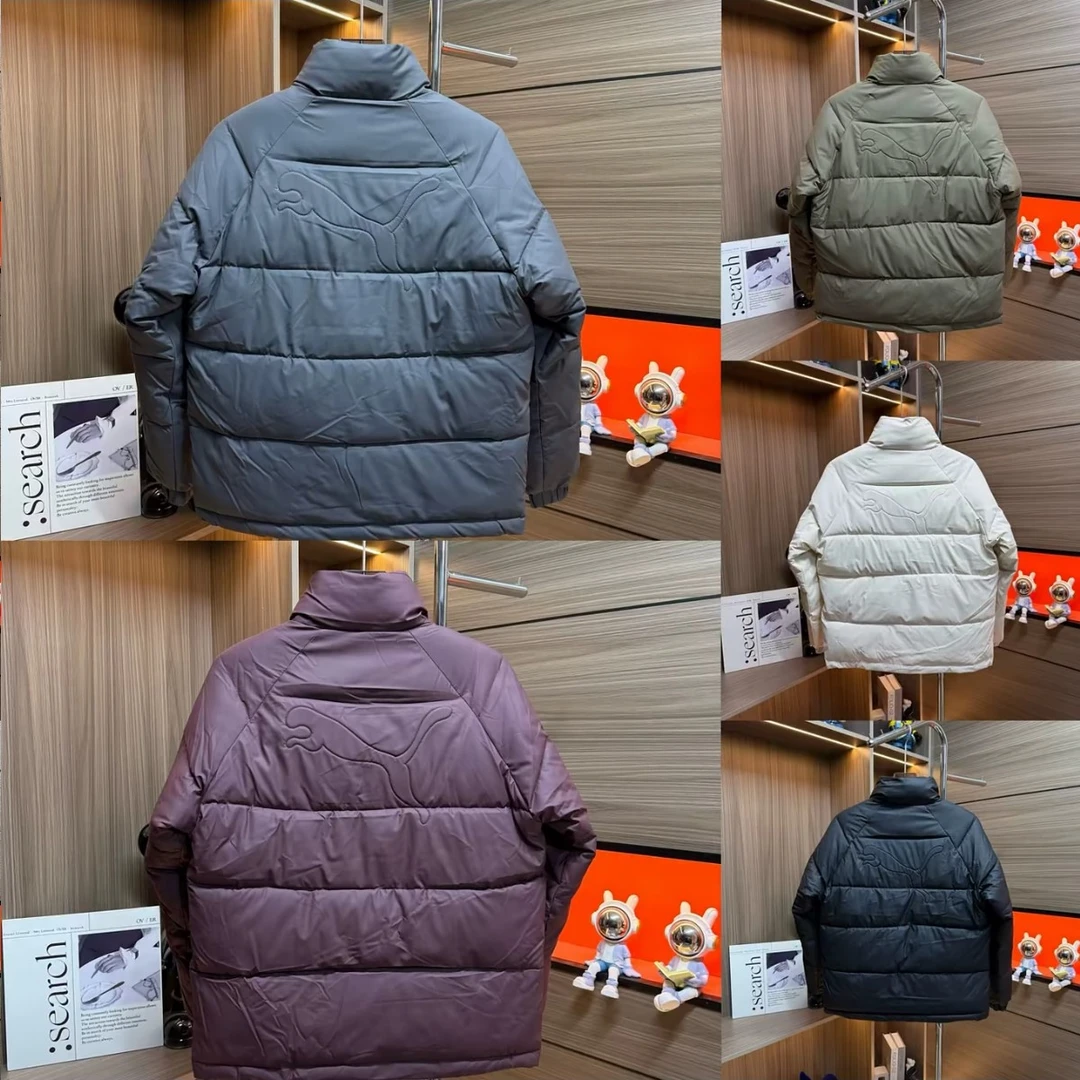 冬季新款立领刺绣免洗面料加厚大棉棉服男款