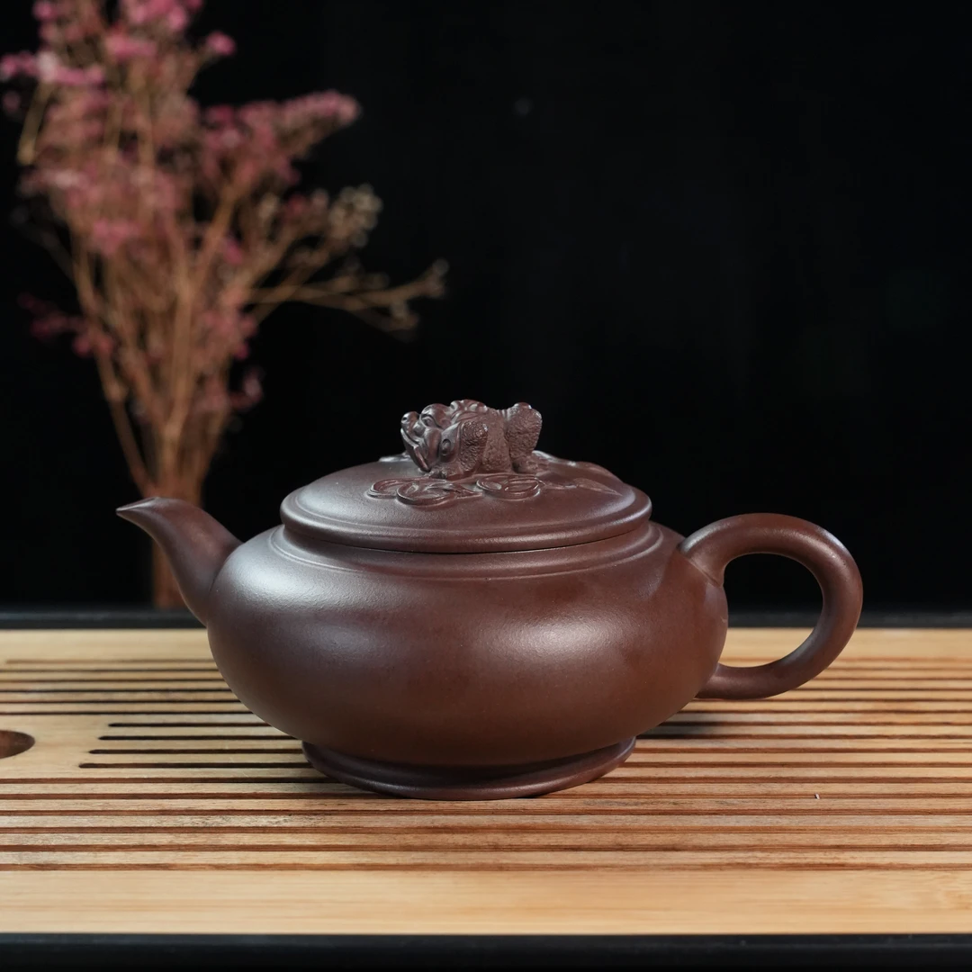 Z-XSJ-25 许时娟 宜兴手工紫砂 金蟾
