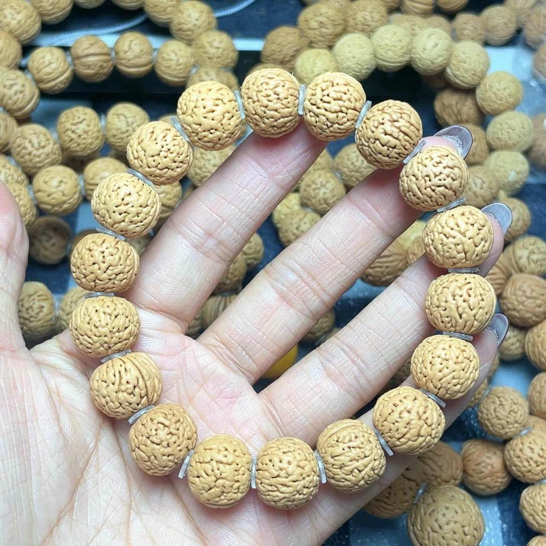 桃核手串阿****品14.5蚂蚁柳叶手串