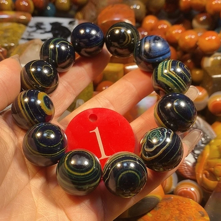 玛瑙/玉髓手链未镶嵌石***魂