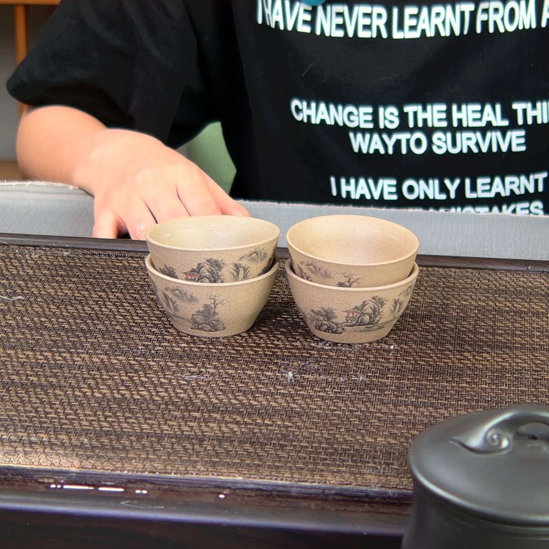 茶杯紫砂高货放漏