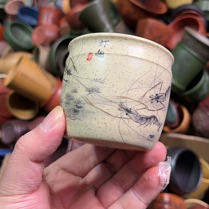 紫砂茶杯全手工紫砂主人杯