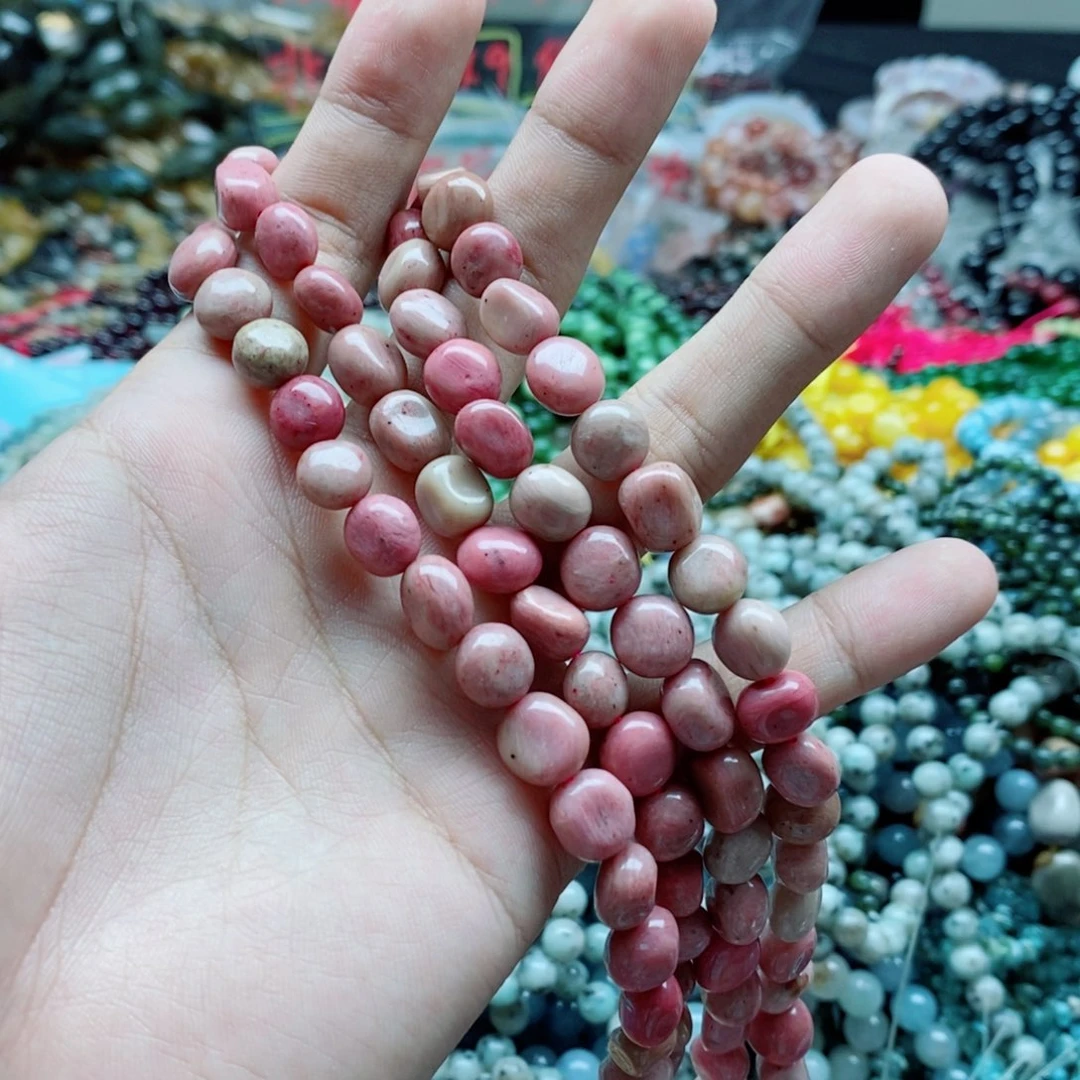 玛瑙/玉髓未镶嵌珠宝半成品一条天然蔷薇不定型