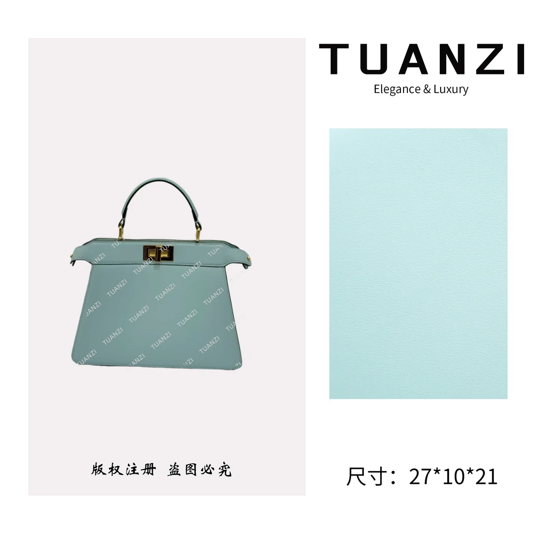 TAUNZI【Peekaboo】新款手提单肩腋下女包 XKY-7241-天空蓝