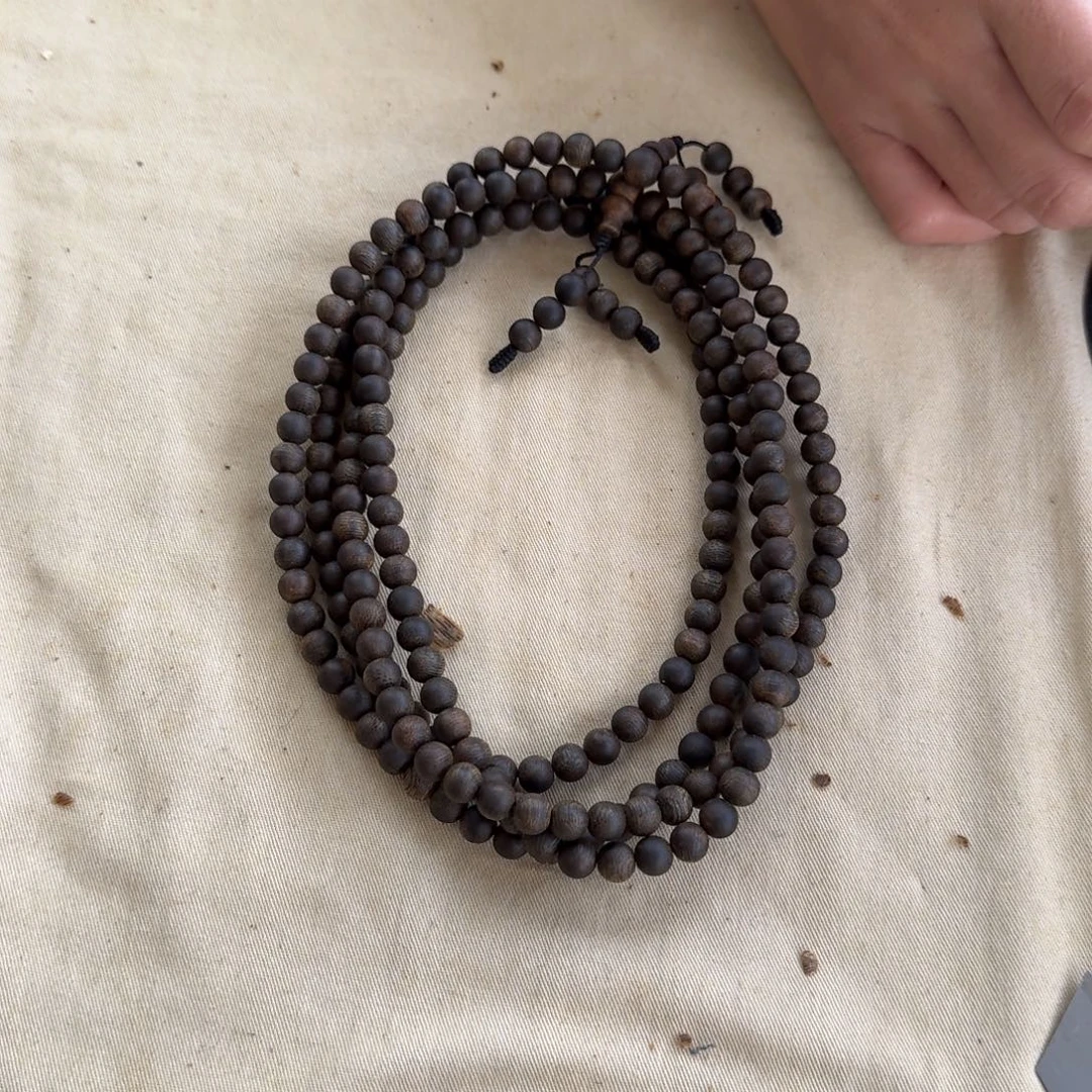 沉香手串绿奇楠沉水多圈约0.7-22多样性发一条