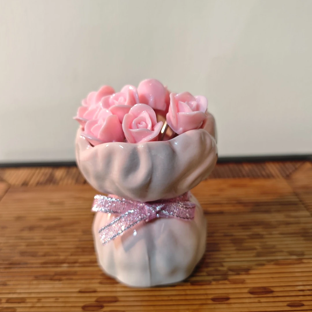 【斋居】粉玫瑰水果叉子套组-零配（N00676）