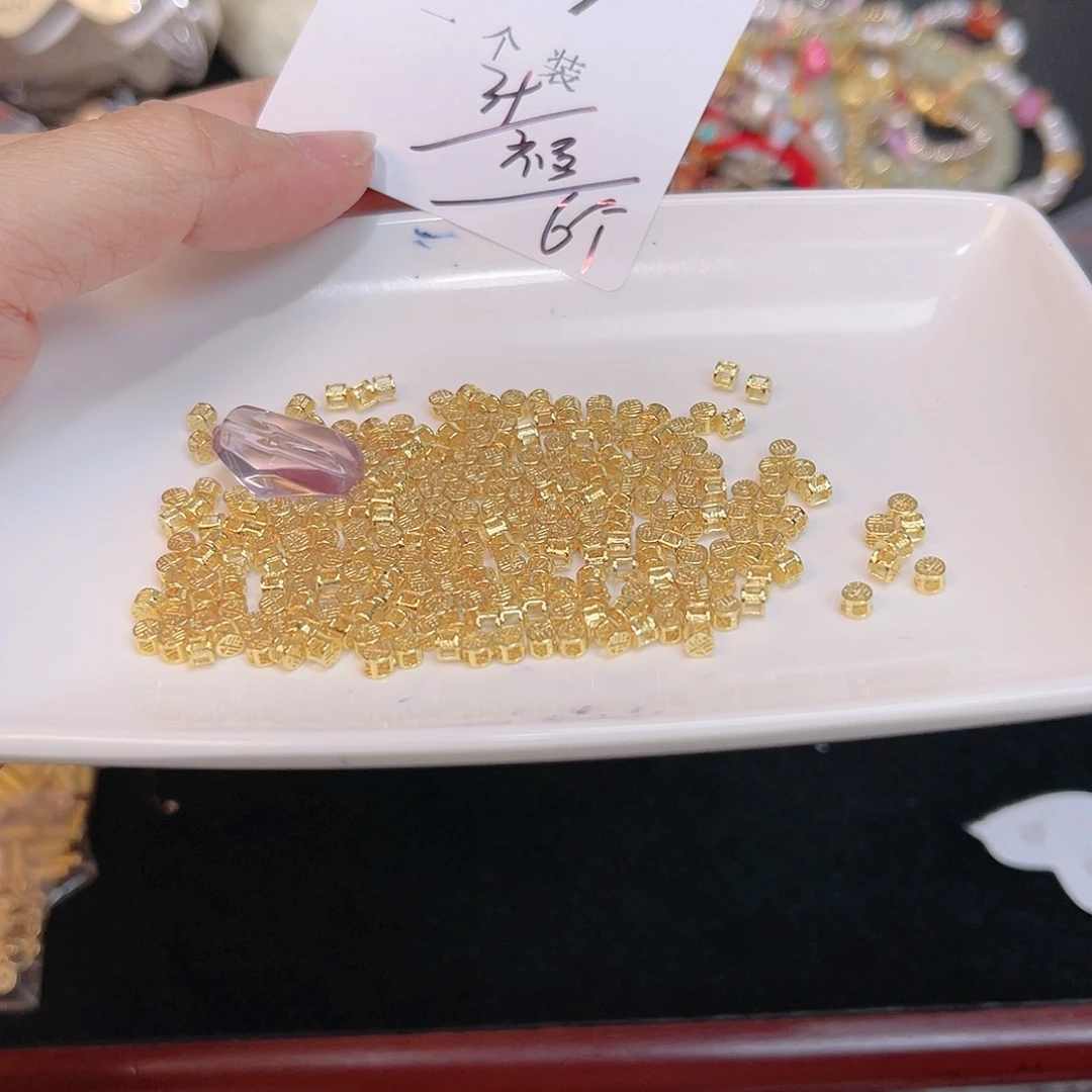 紫晶珠宝半成品银S925镀金镶嵌37