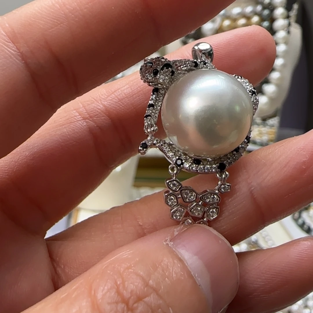 海水珍珠颈饰银S925镶嵌A***a