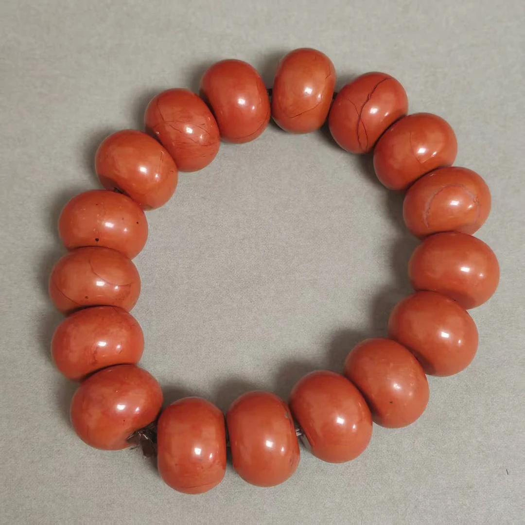 清代/玛瑙算盘珠手串/JDY25010906/收藏/【济文阁】