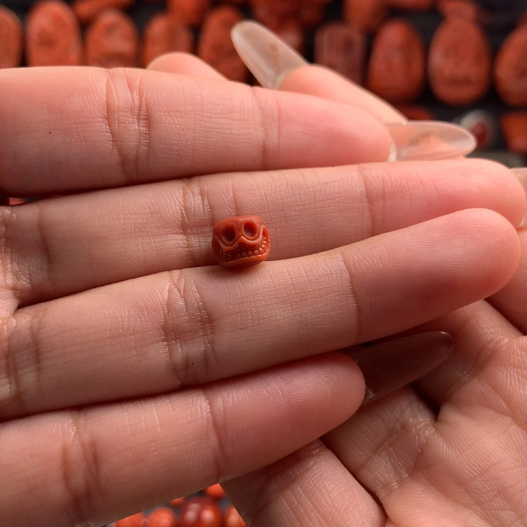 南红玛瑙精工雕刻阿呆7+未镶嵌默*